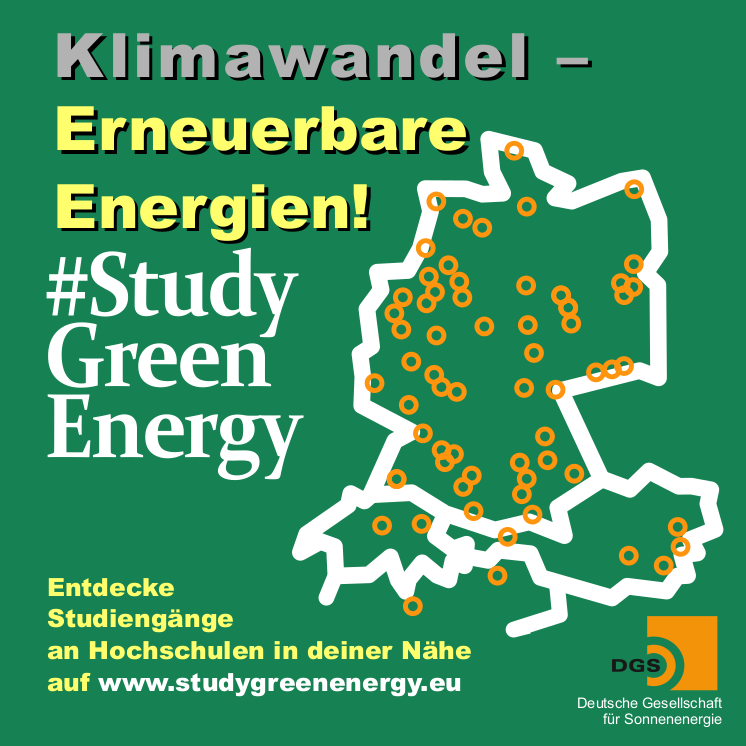 #Studygreenenergy – Informationen zu Studiengängen